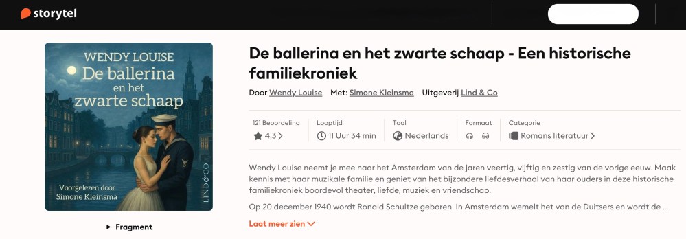 De Boekenborrel met Wendy Louise tijdens de lancering van De ballerina en het zwarte schaap.